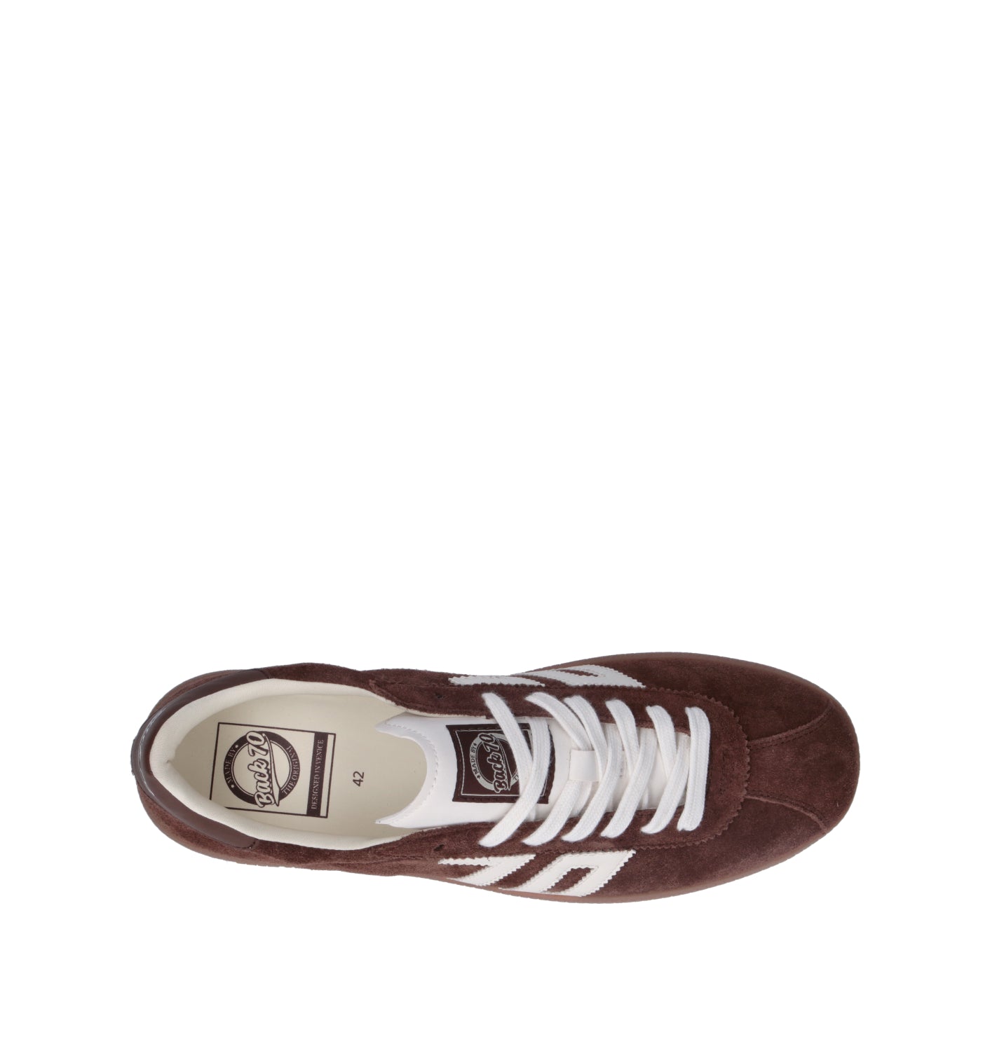 BACK70 Sneaker uomo cuoio in suede
