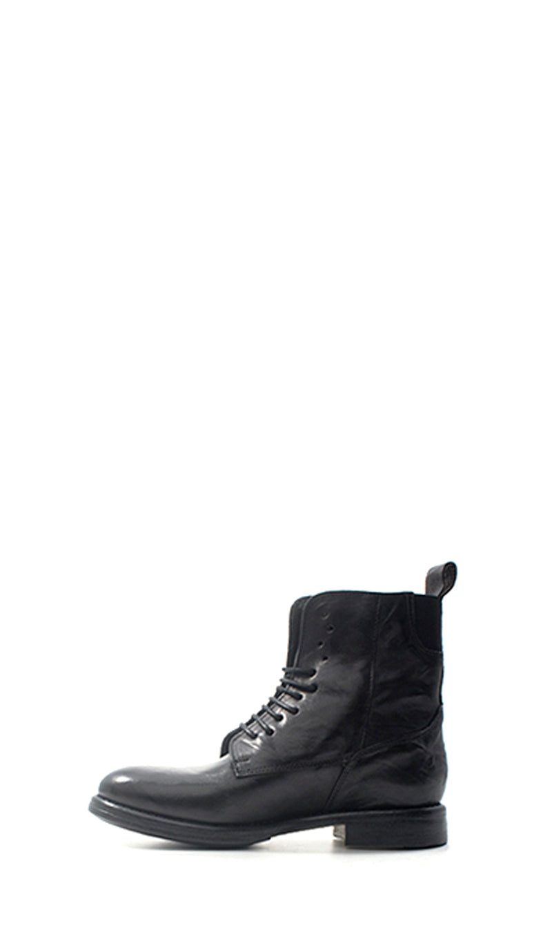 MEZZETINTE Anfibio donna nero in pelle