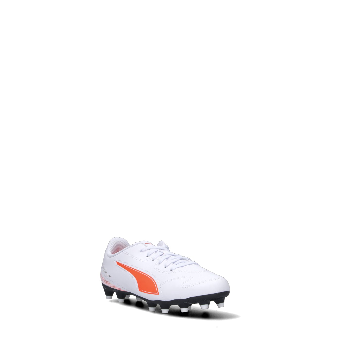 PUMA VITORIA II FG7AG Jr Scarpa calcio bimbo bianca/arancione