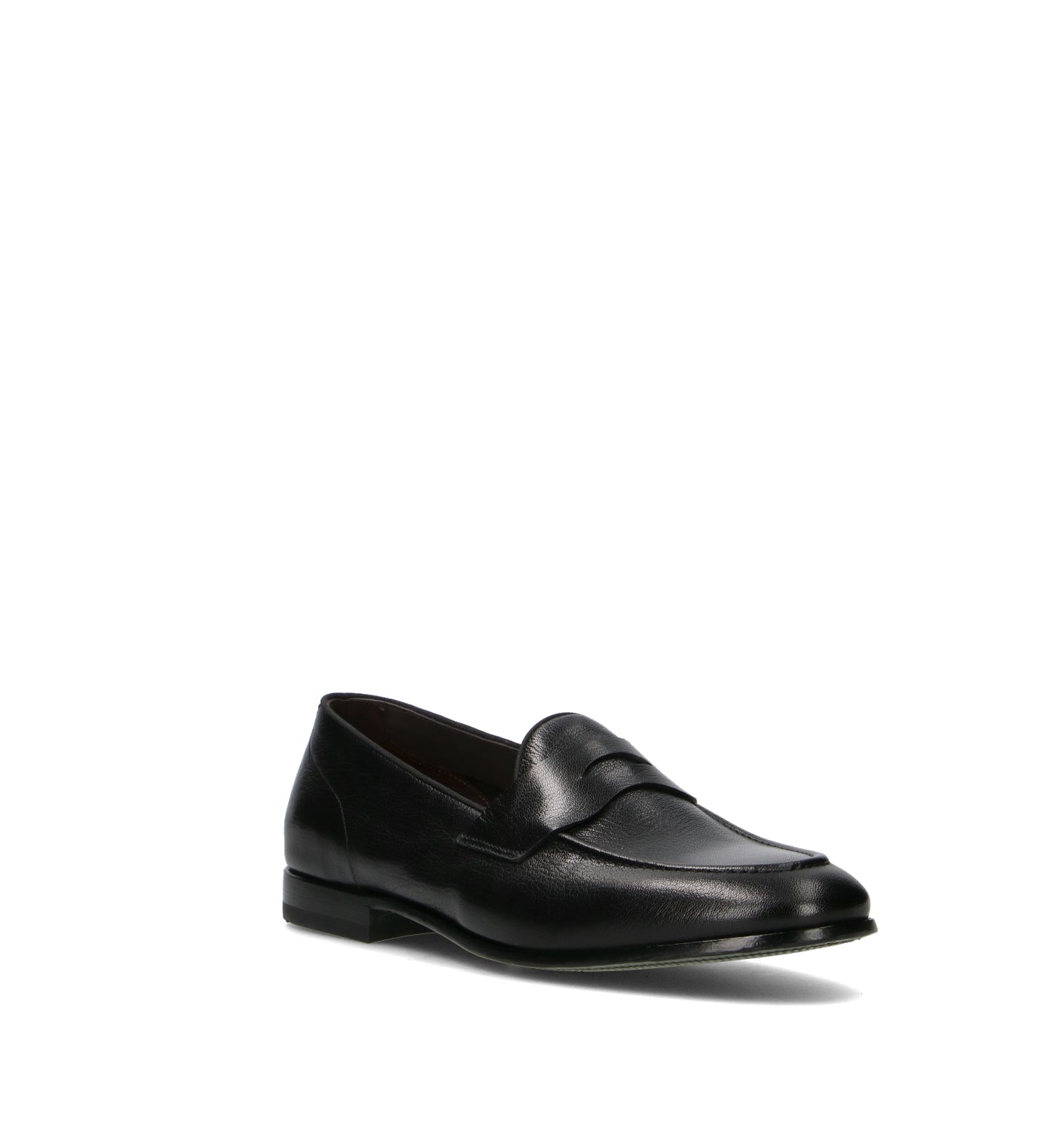 GREEN GEORGE Mocassino uomo nero in pelle
