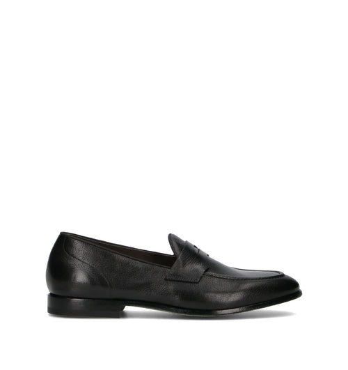 GREEN GEORGE Mocassino uomo nero in pelle