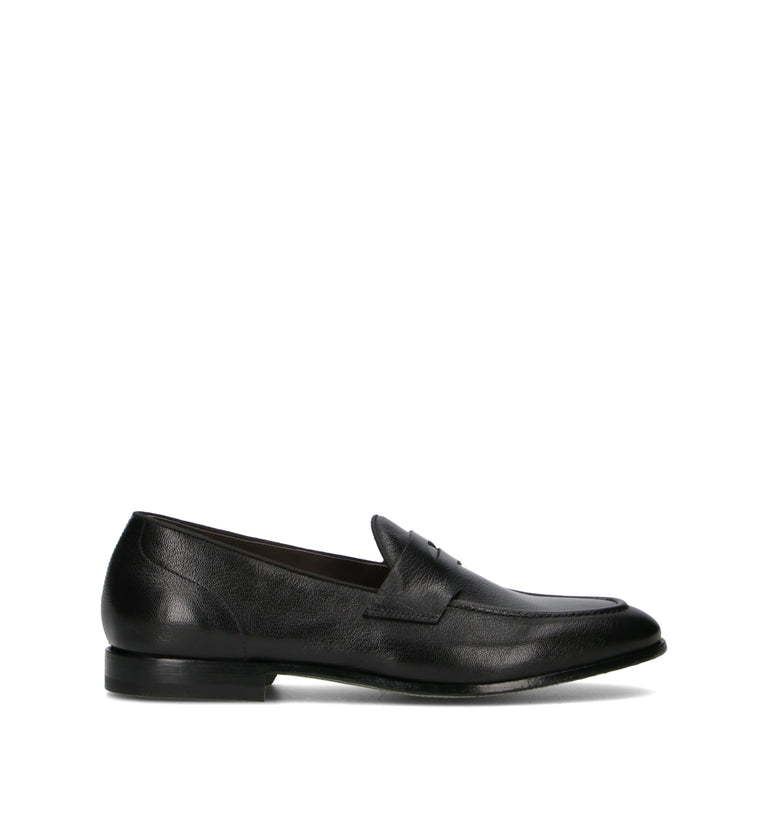 GREEN GEORGE Mocassino uomo nero in pelle
