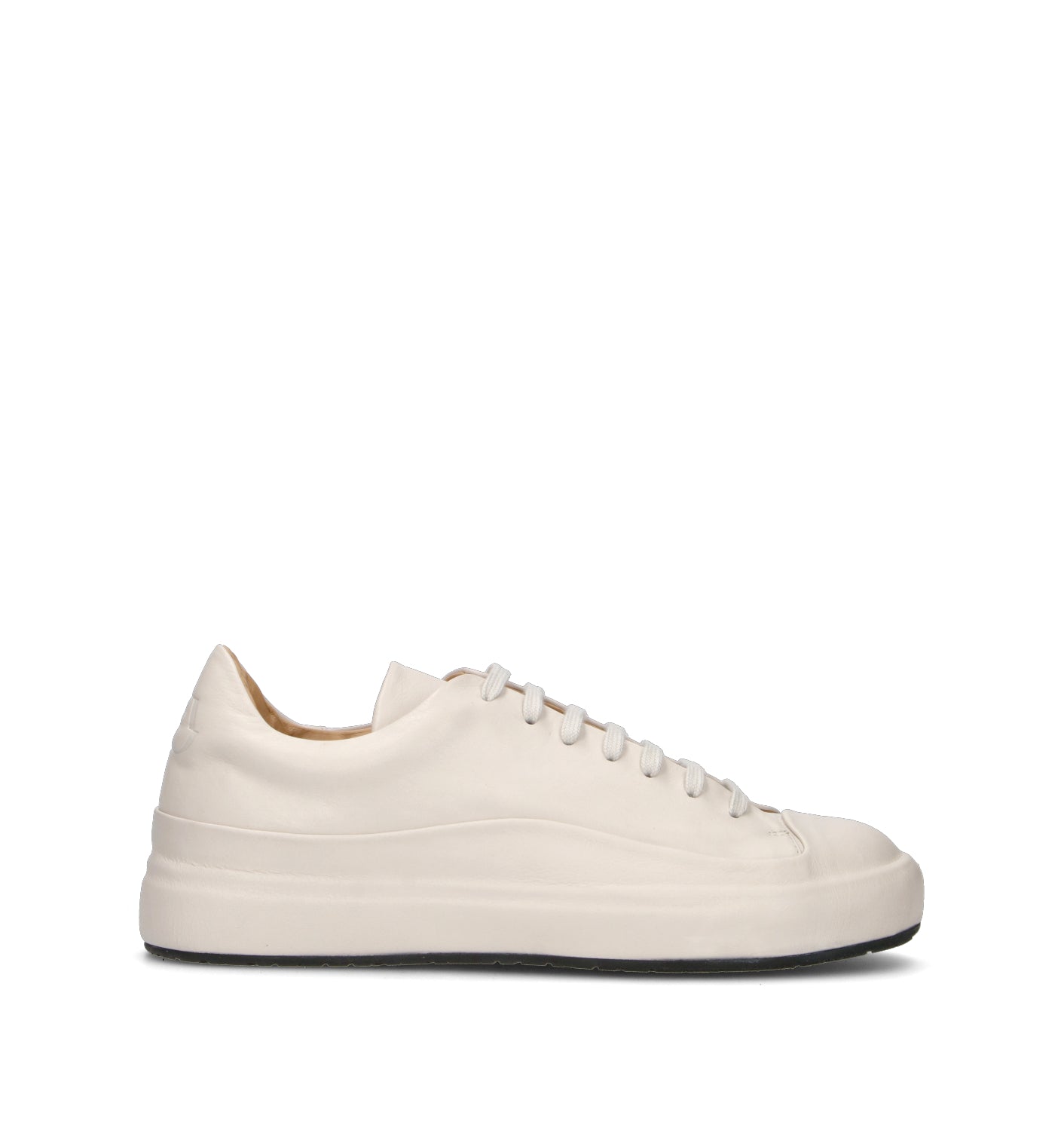 ERNESTO DOLANI Sneaker uomo latte in pelle