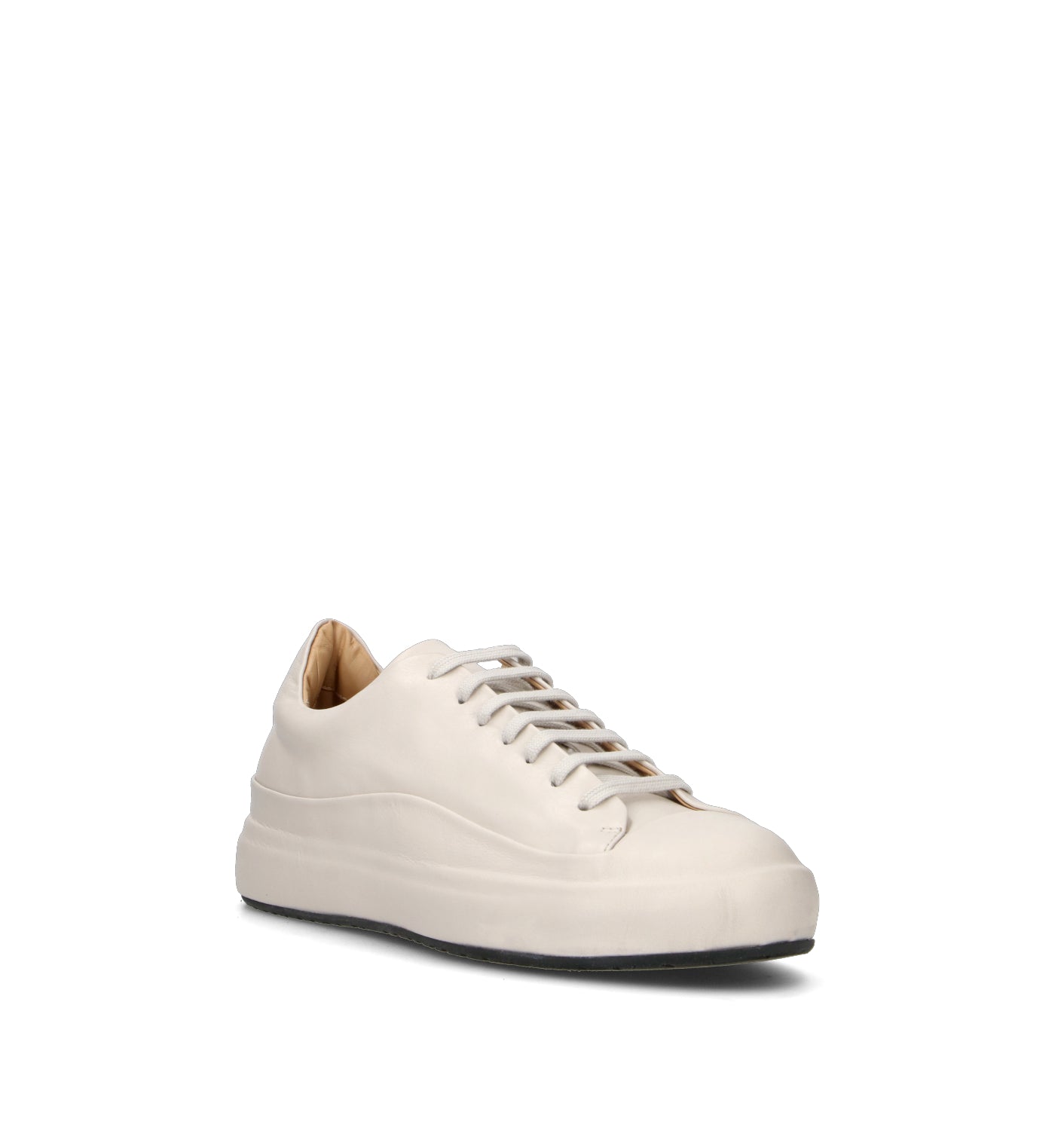 ERNESTO DOLANI Sneaker uomo latte in pelle