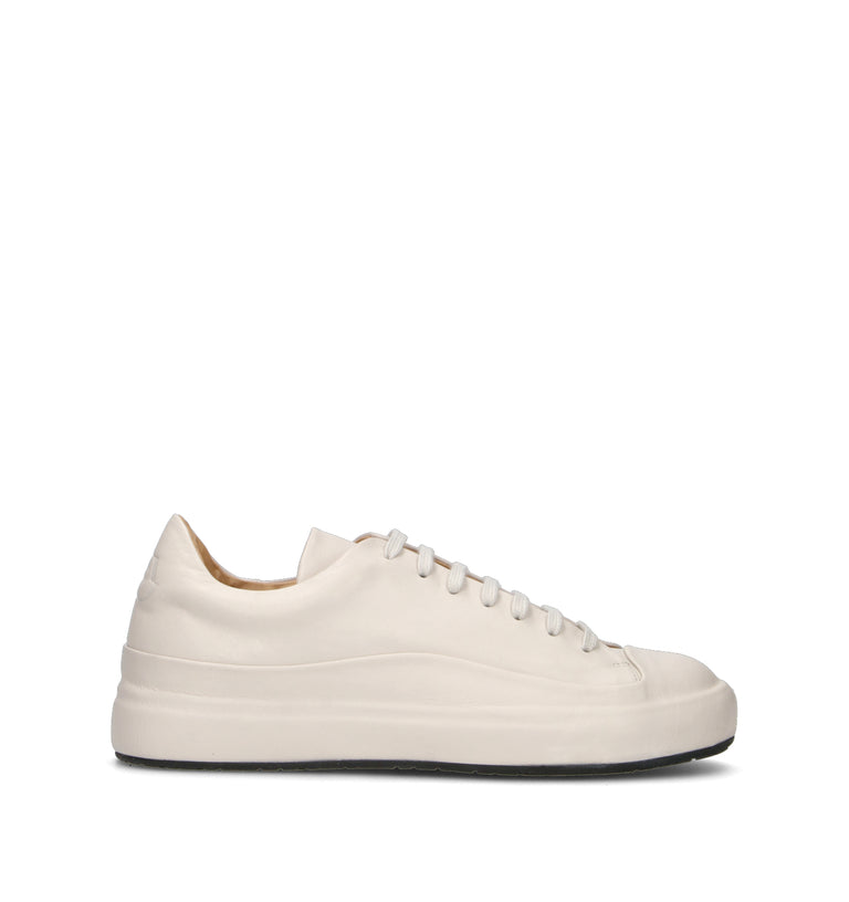 ERNESTO DOLANI Sneaker uomo latte in pelle