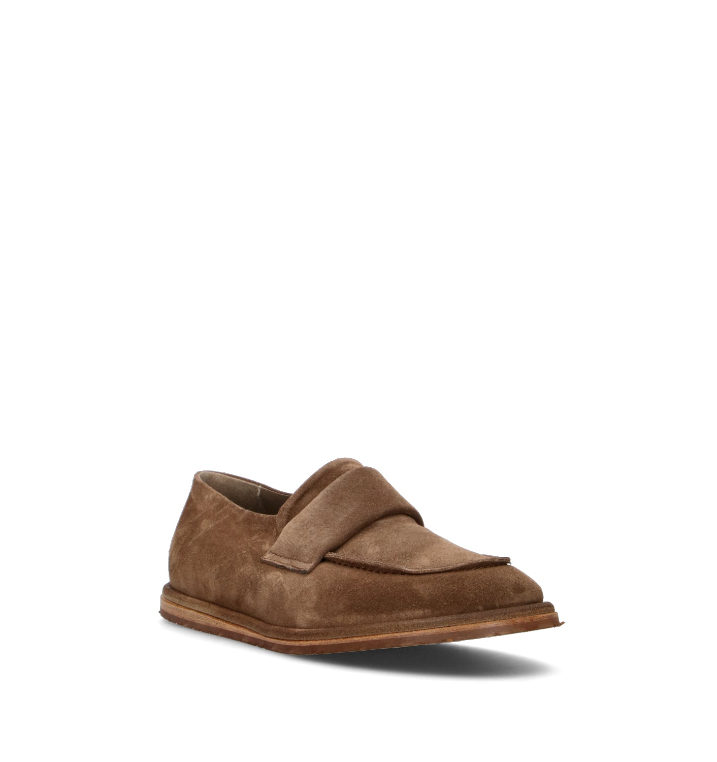 ERNESTO DOLANI Mocassino uomo marrone in suede