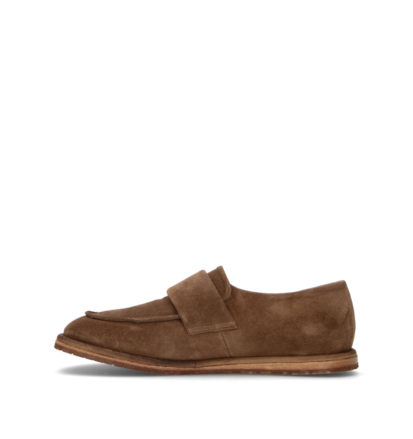 ERNESTO DOLANI Mocassino uomo marrone in suede