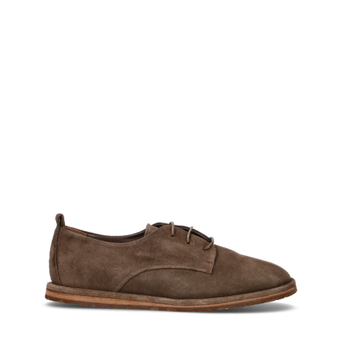 ERNESTO DOLANI Stringata uomo marrone in suede