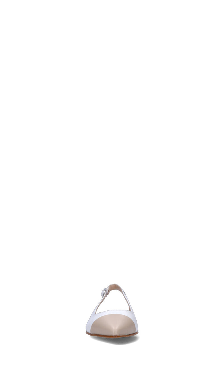 ROBERTA GINEPRI Slingback donna bianca/beige in pelle