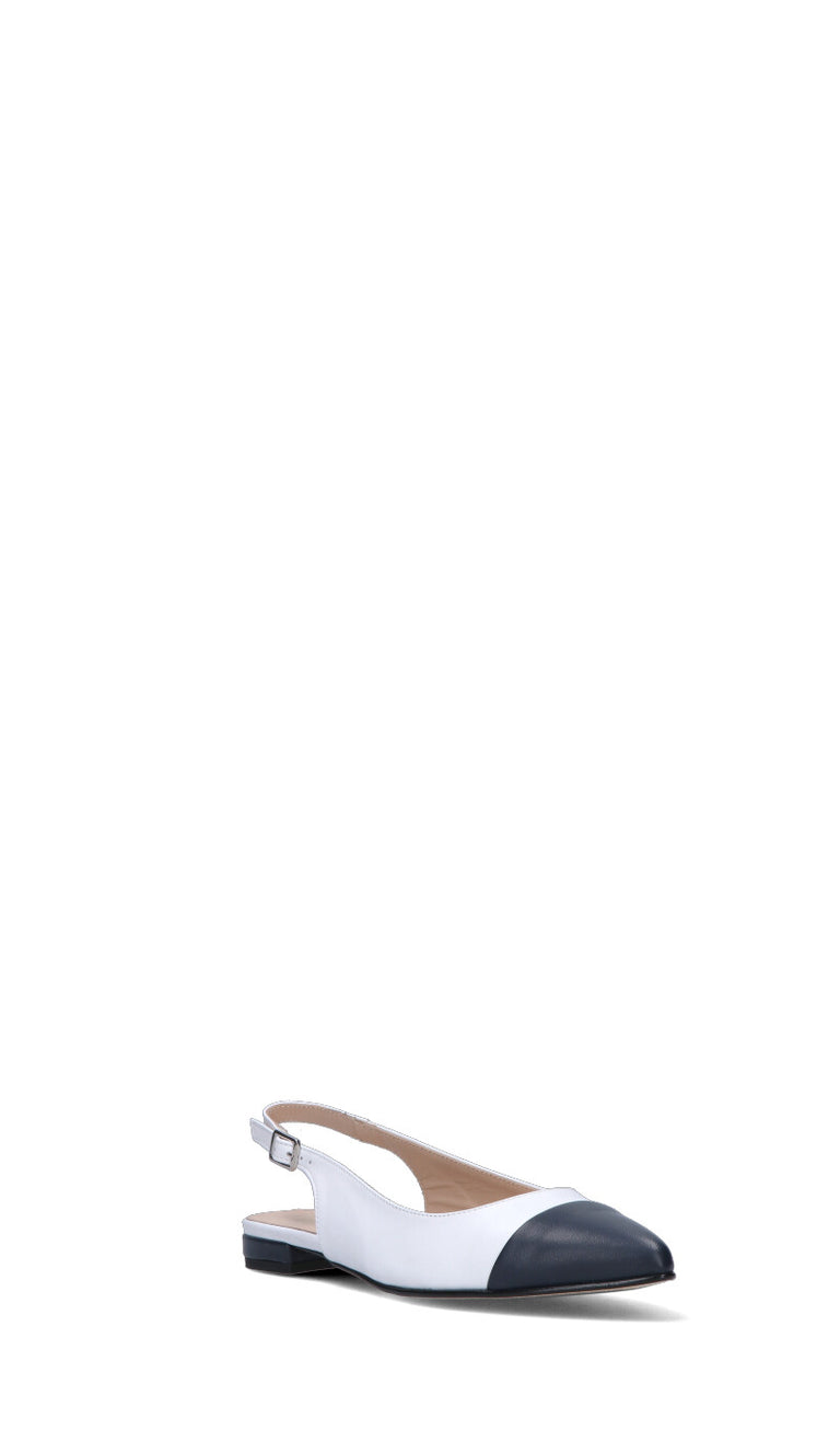 ROBERTA GINEPRI Slingback donna bianca/blu in pelle