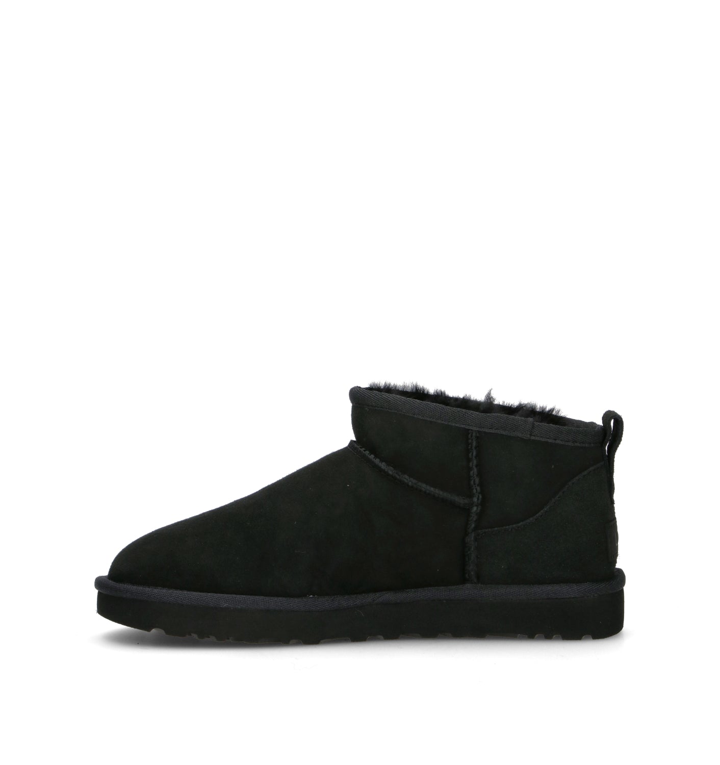 UGG W CLASSIC ULTRA MINI Tronchetto donna nero in suede
