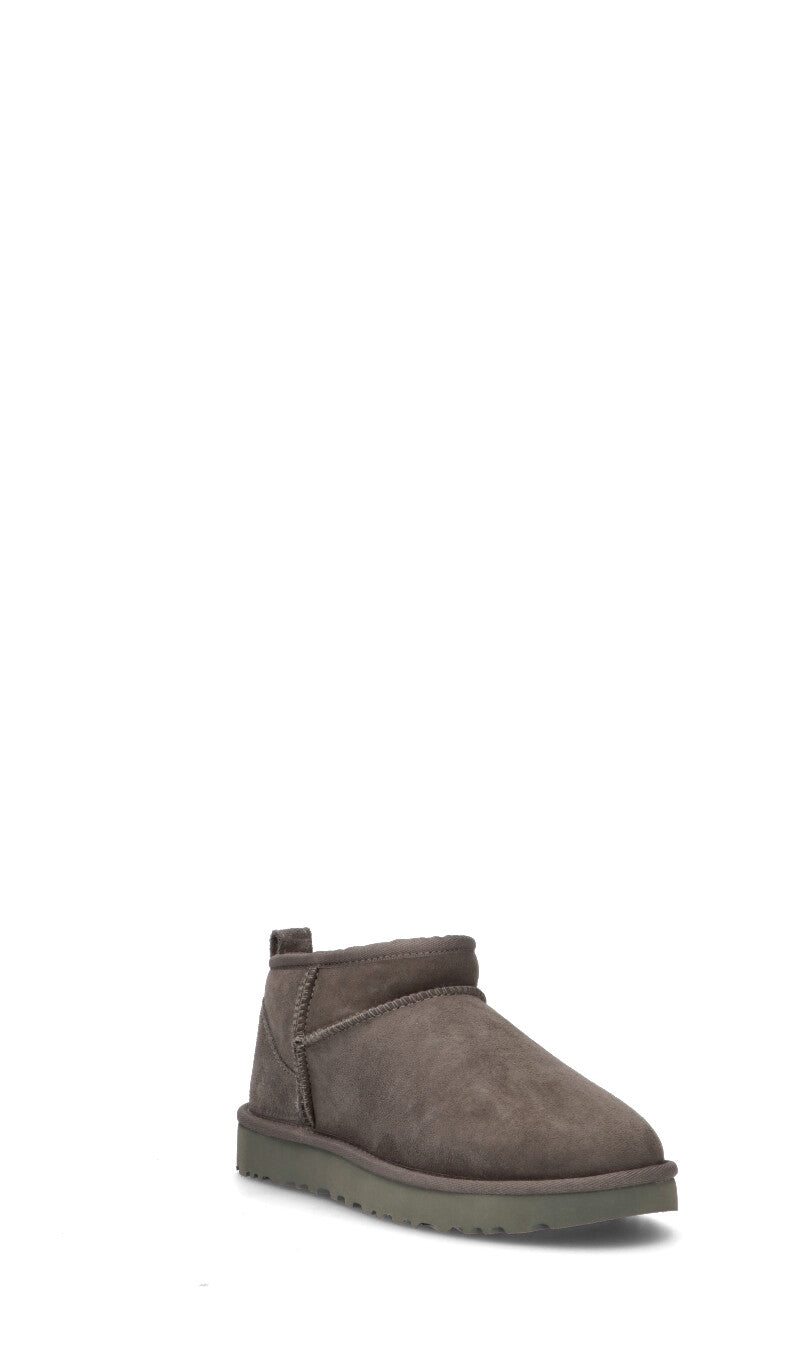 UGG - W CLASSIC ULTRA MINI Stivaletto pelo donna grey in suede