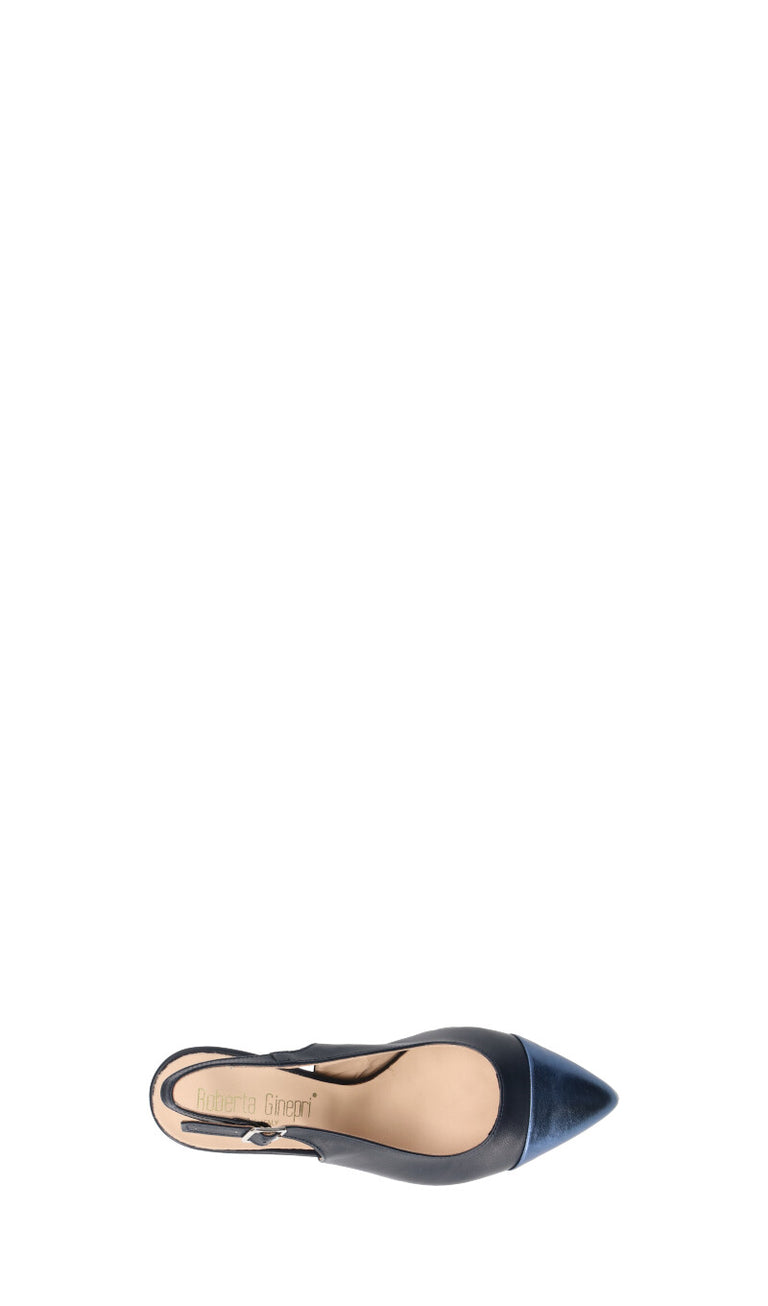 ROBERTA GINEPRI Slingback donna blu in pelle