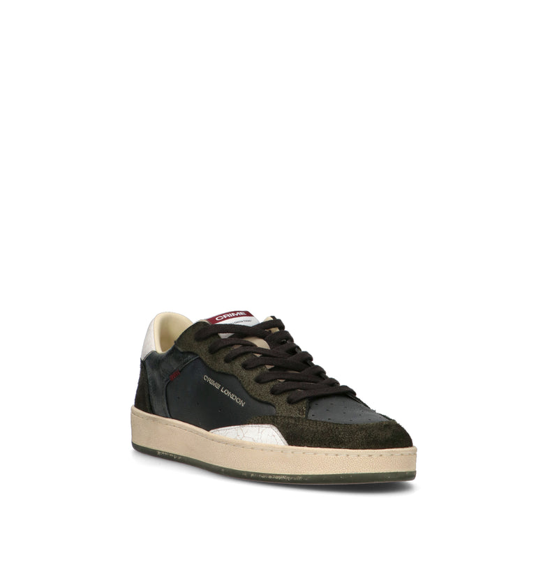 CRIME Sneaker uomo nera in pelle