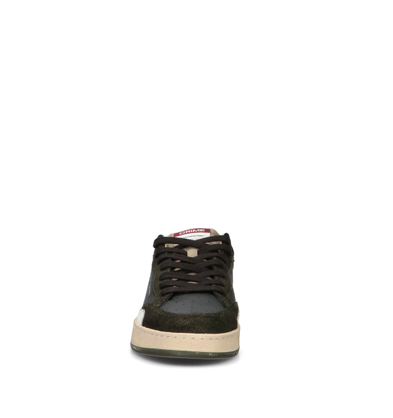 CRIME Sneaker uomo nera in pelle
