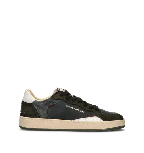 CRIME Sneaker uomo nera in pelle