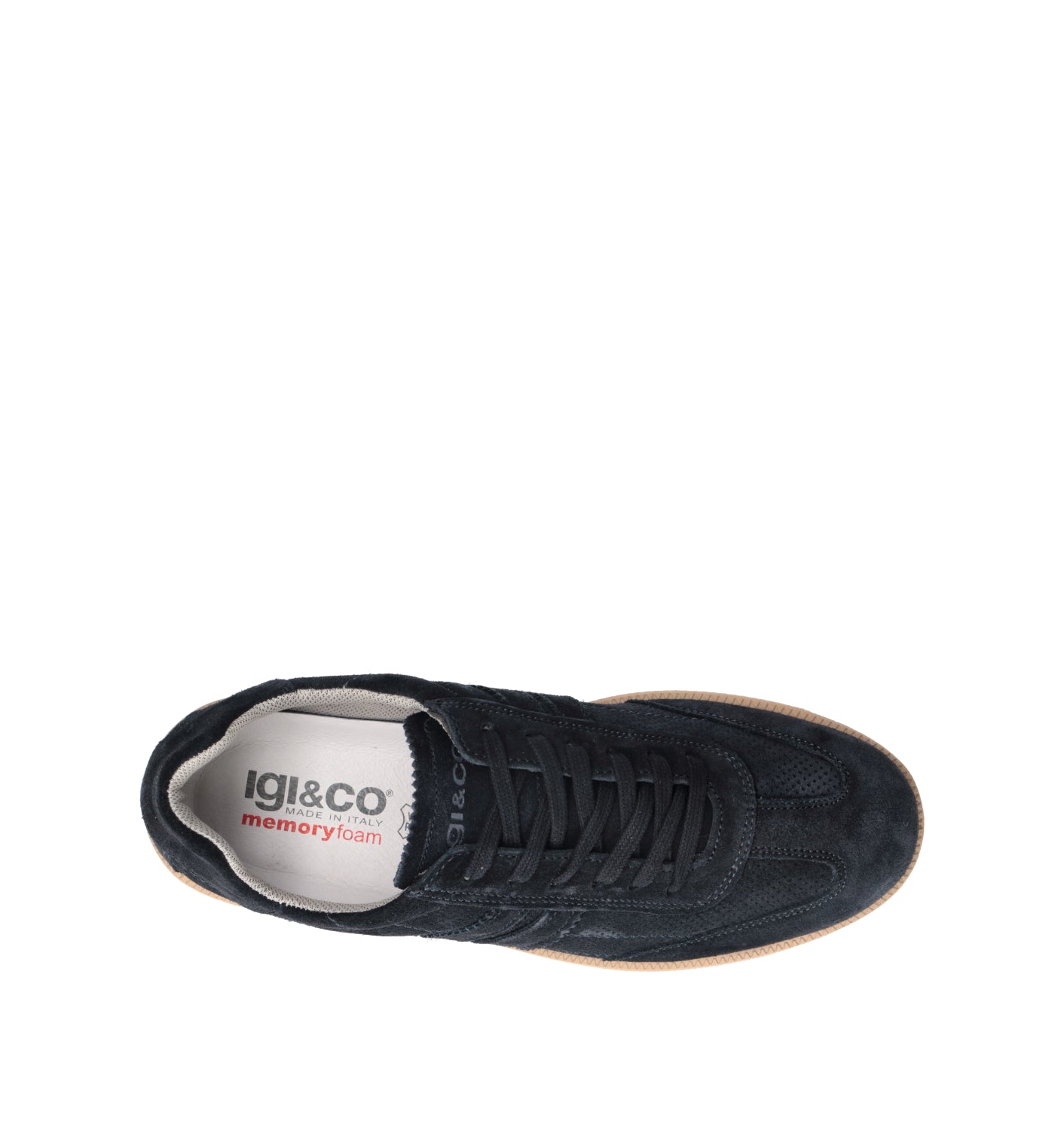 IGI&CO Sneaker uomo blu in suede