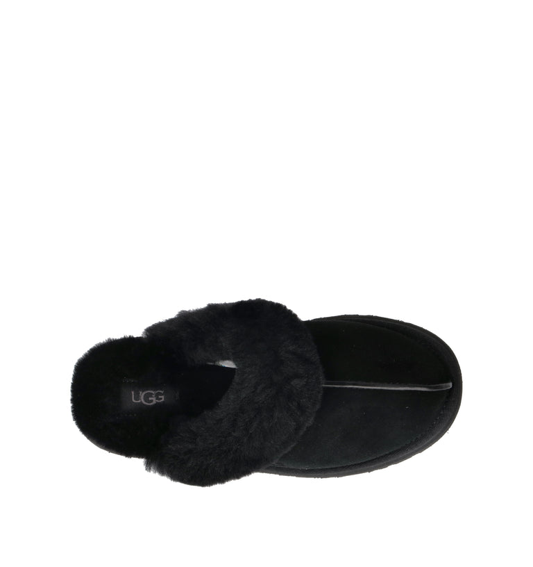 UGG W DISQUETTE Ciabatta donna nera in suede