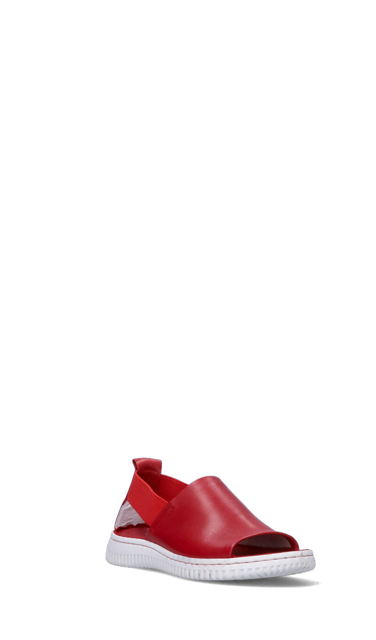 VARIOPINTO Sandalo donna rosso in pelle
