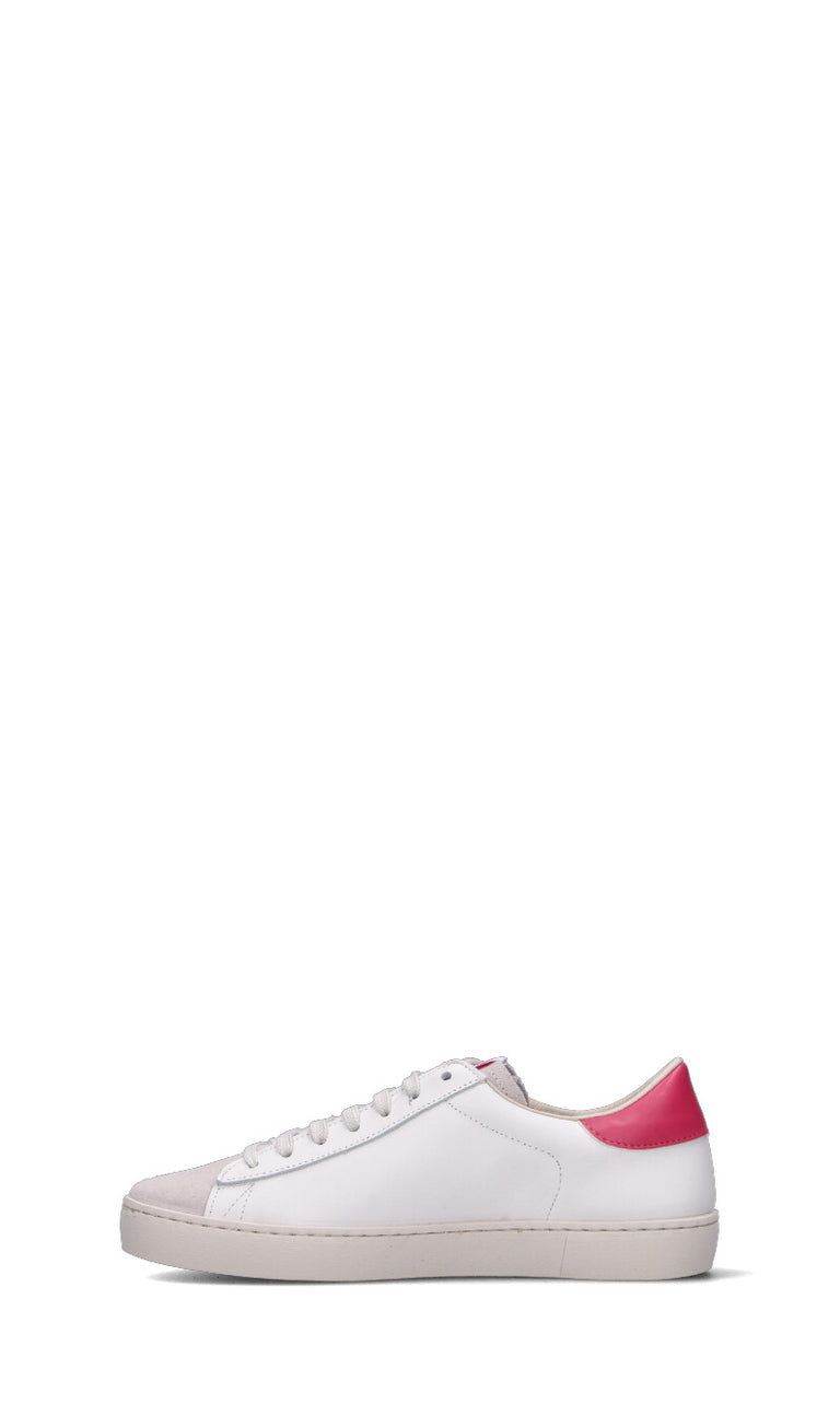 VICTORIA Sneaker donna bianca/rosa in suede