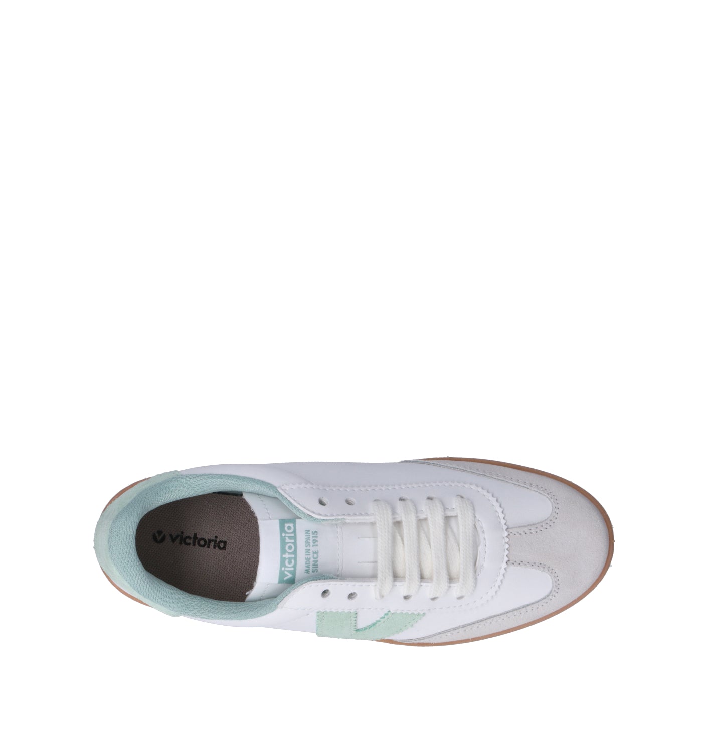 VICTORIA Sneaker donna bianca/acquamarina