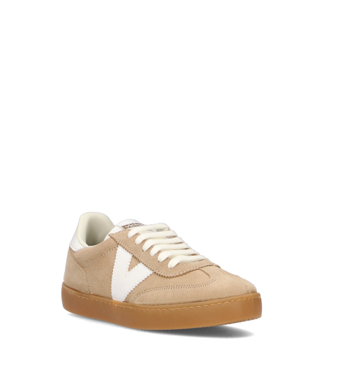 VICTORIA Sneaker donna beige in suede