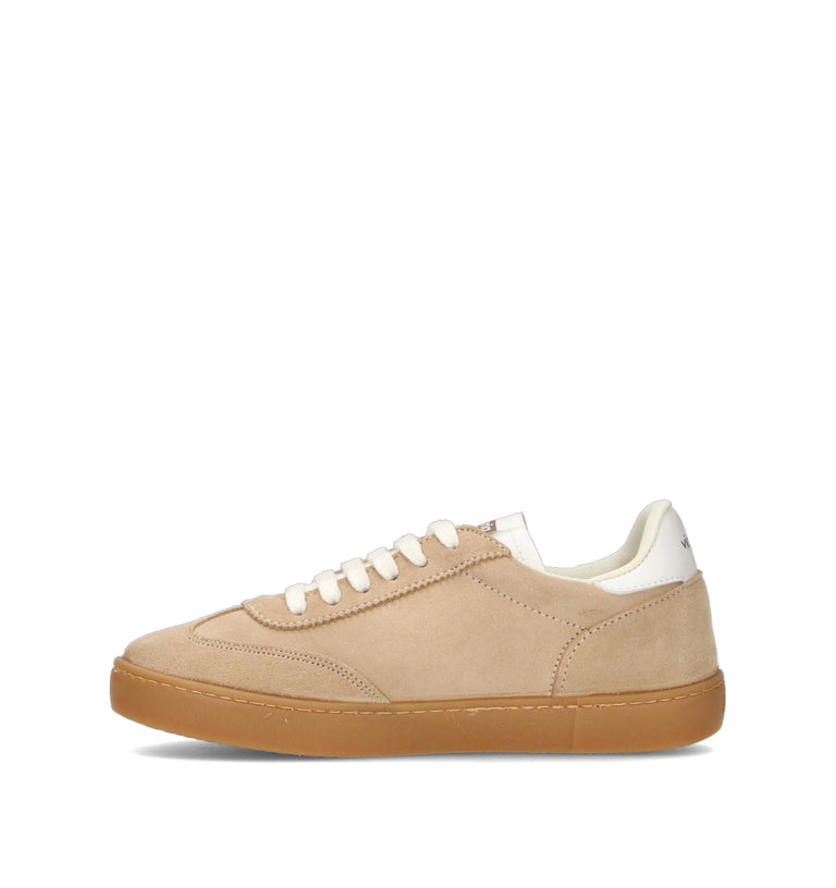VICTORIA Sneaker donna beige in suede