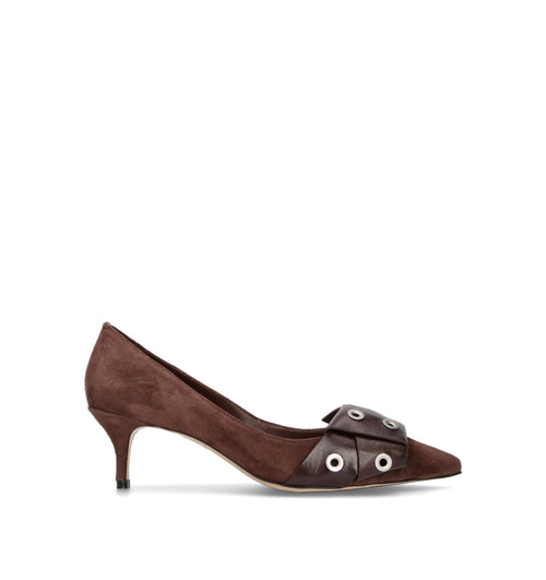 VICENZA Décolleté donna marrone in suede