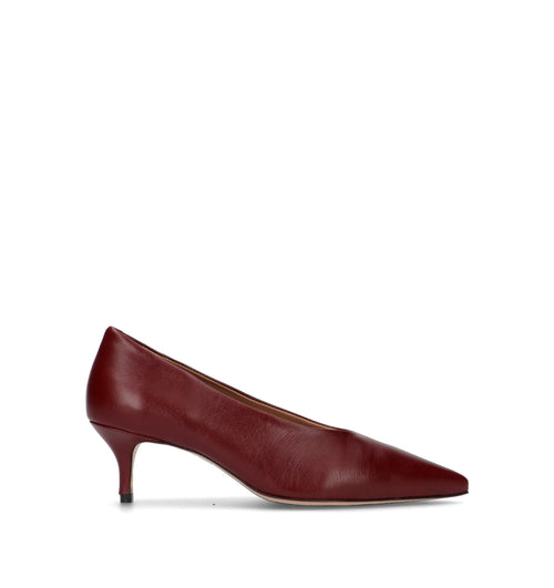 VICENZA Décolleté donna bordeaux in pelle