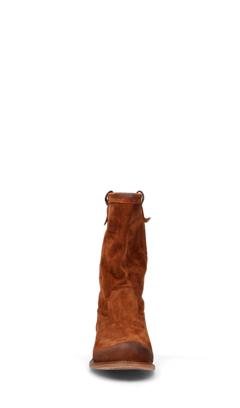 RABARBARO Tronchetto donna marrone in suede