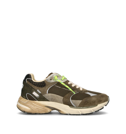 CRIME Sneaker uomo militare