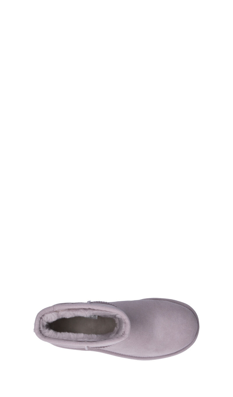 UGG - CLASSIC MINI PLATFORM Stivaletto pelo donna pale smoke in suede