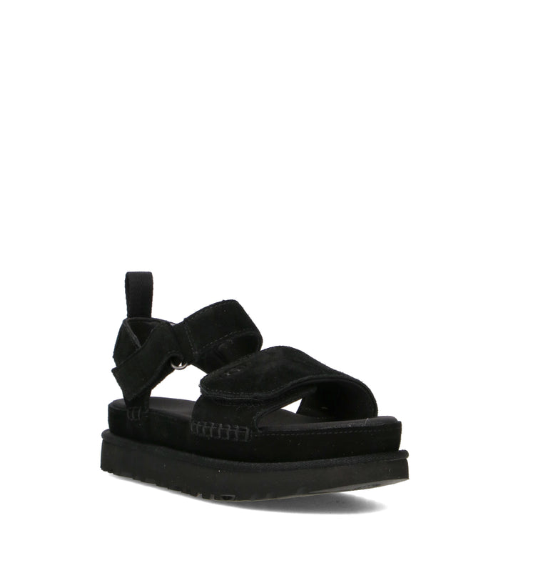UGG W GOLDENSTAR Sandalo donna nero in suede