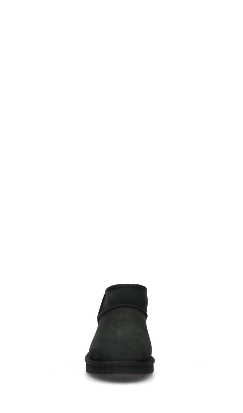 UGG - M CLASSIC ULTRA MINI Stivaletto pelo uomo nero in suede