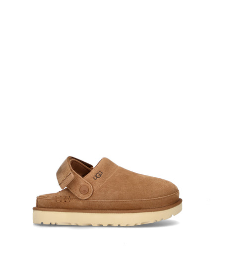 UGG W GOLDENSTAR CLOG Sabot donna chestnut in suede
