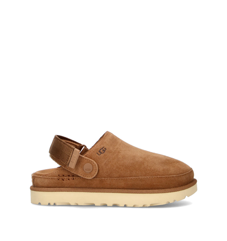 UGG W GOLDENSTAR CLOG Sabot donna chestnut in suede