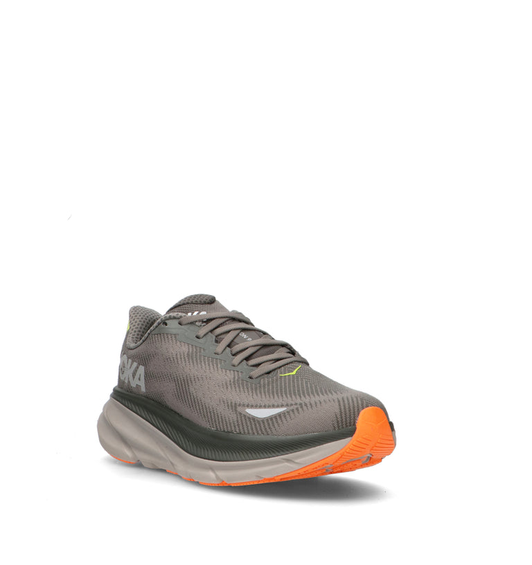 HOKA ONE ONE CLIFTON 9 GTX Scarpa running uomo grigia in gore-tex