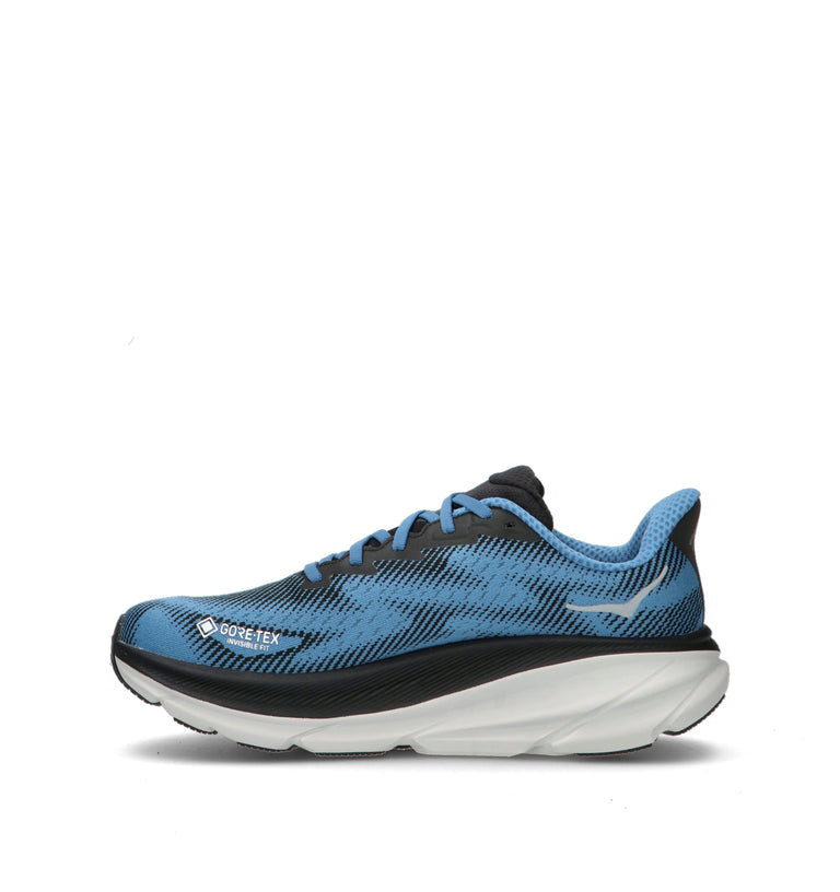 HOKA ONE ONE CLIFTON 9 GTX Scarpa running uomo blu in gore-tex