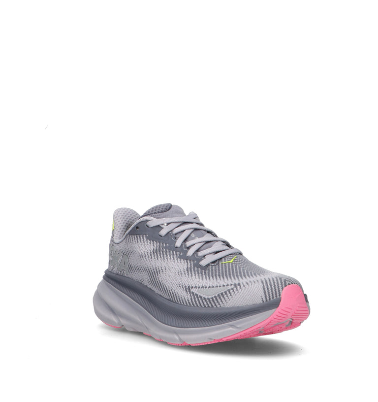HOKA ONE ONE W CLIFTON 9 GTX Scarpa running donna grigia in gore-tex