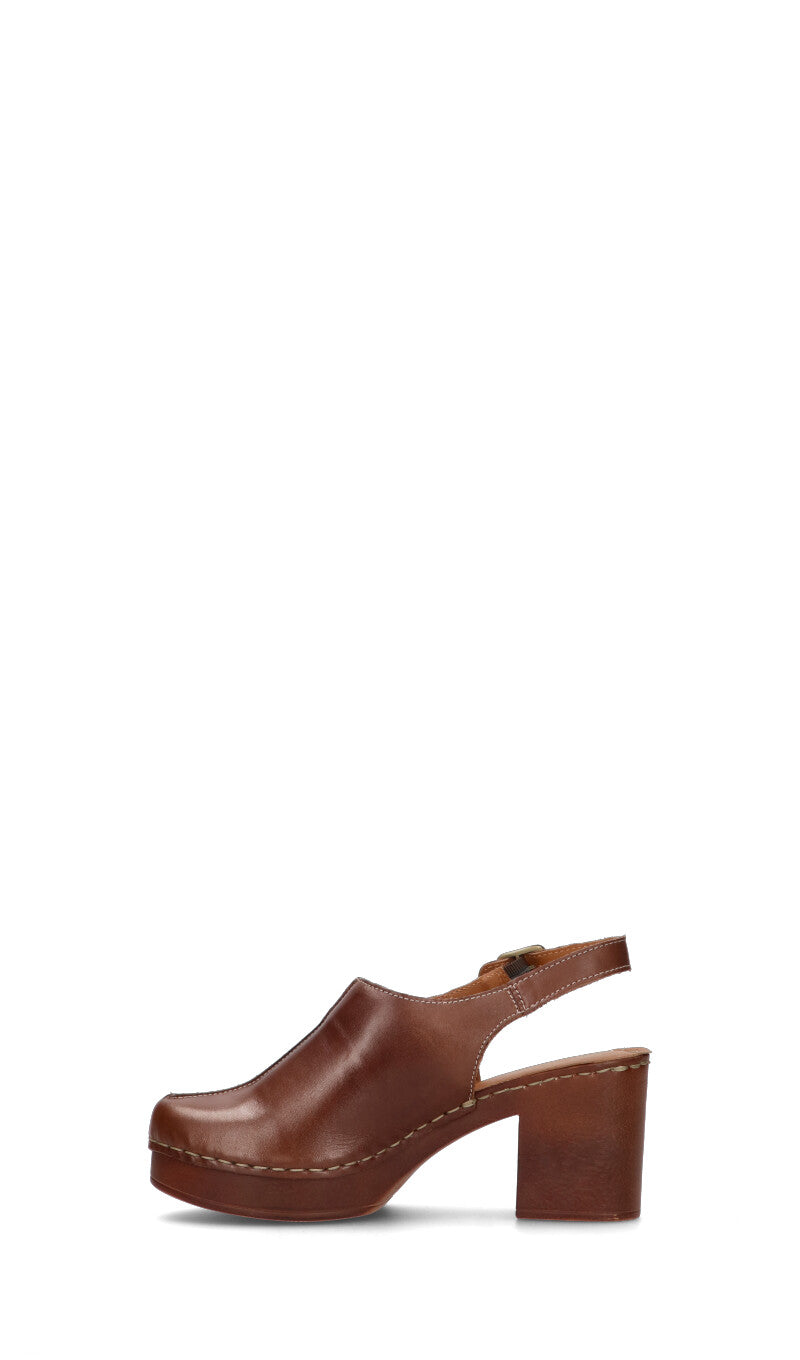 VARIOPINTO Slingback donna marrone in pelle