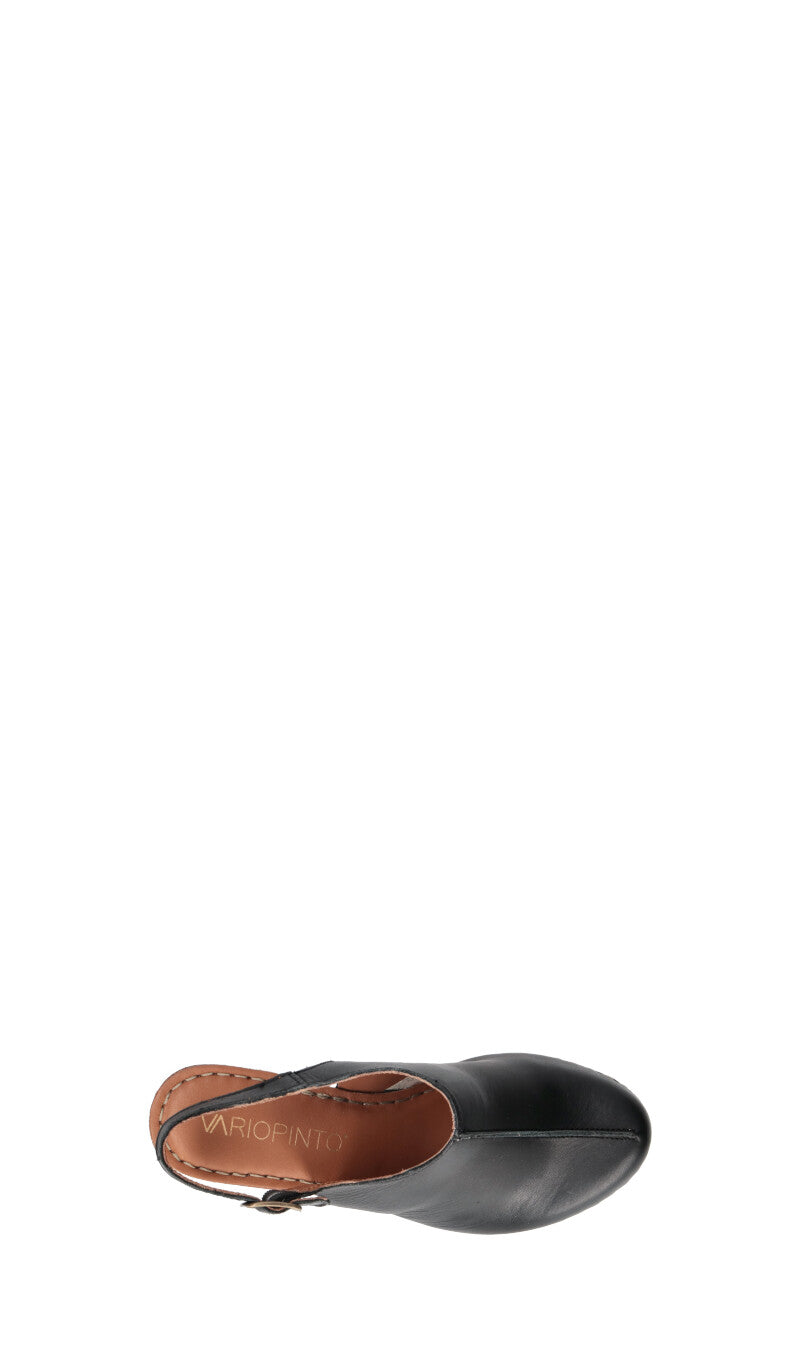 VARIOPINTO Slingback donna nera in pelle