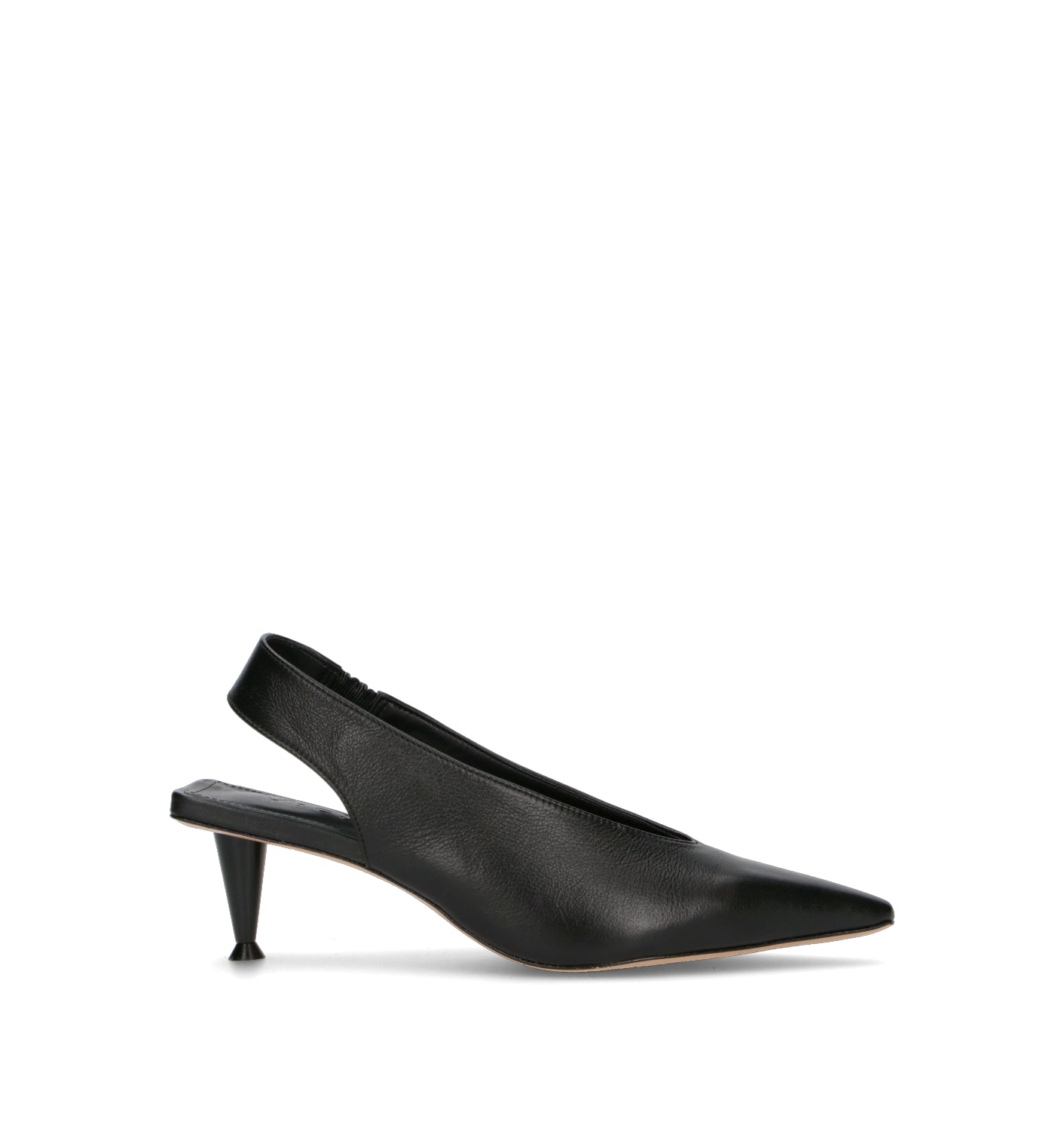 VICENZA Slingback donna nera in pelle