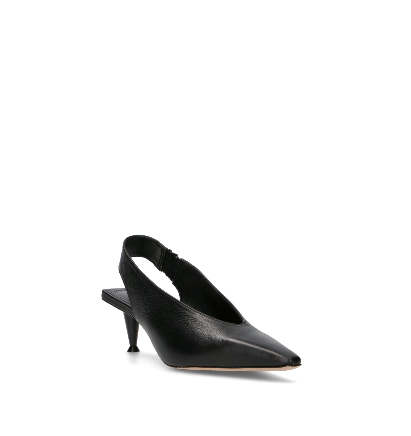 VICENZA Slingback donna nera in pelle