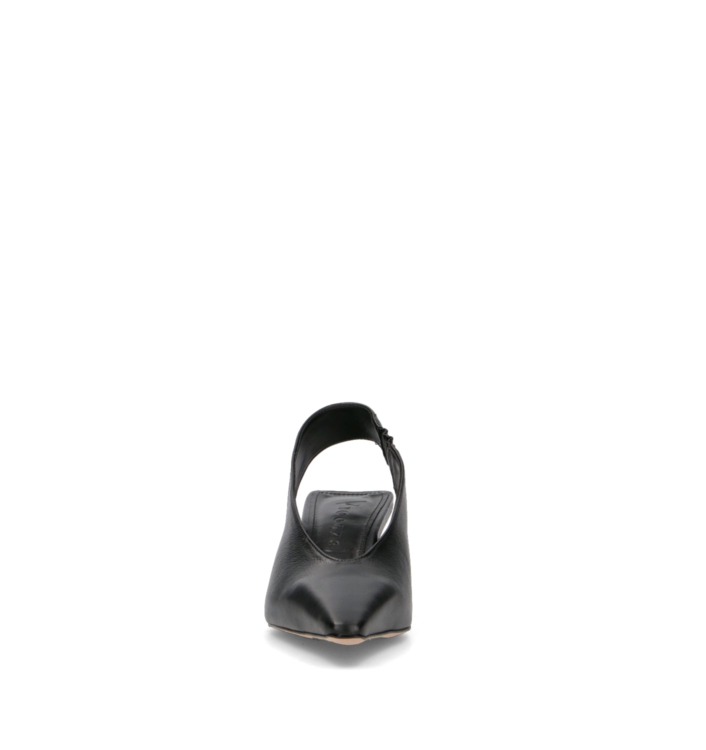 VICENZA Slingback donna nera in pelle