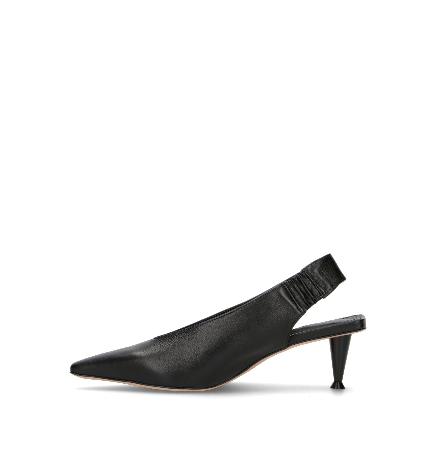 VICENZA Slingback donna nera in pelle