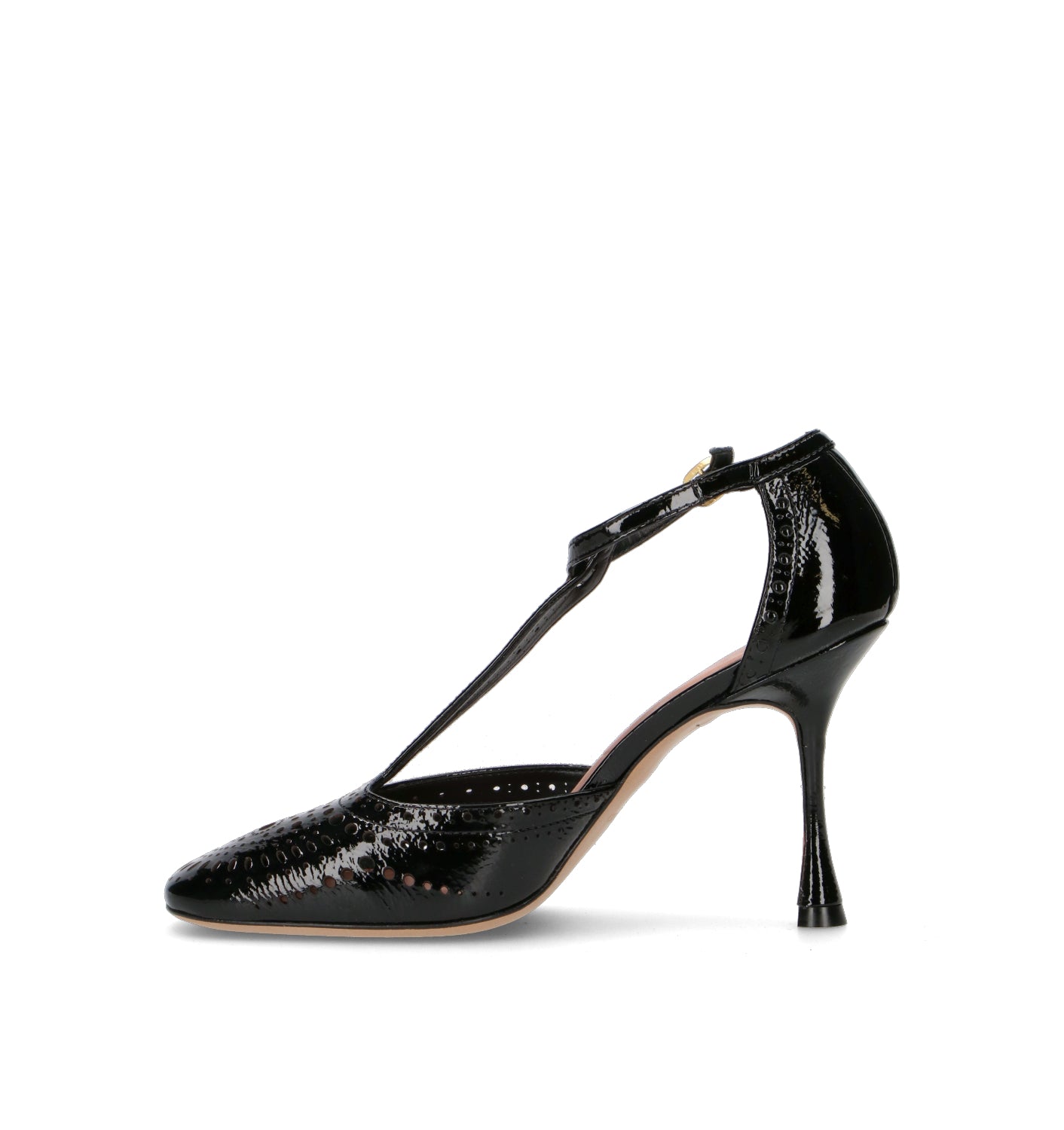 VICENZA Slingback donna nera in pelle