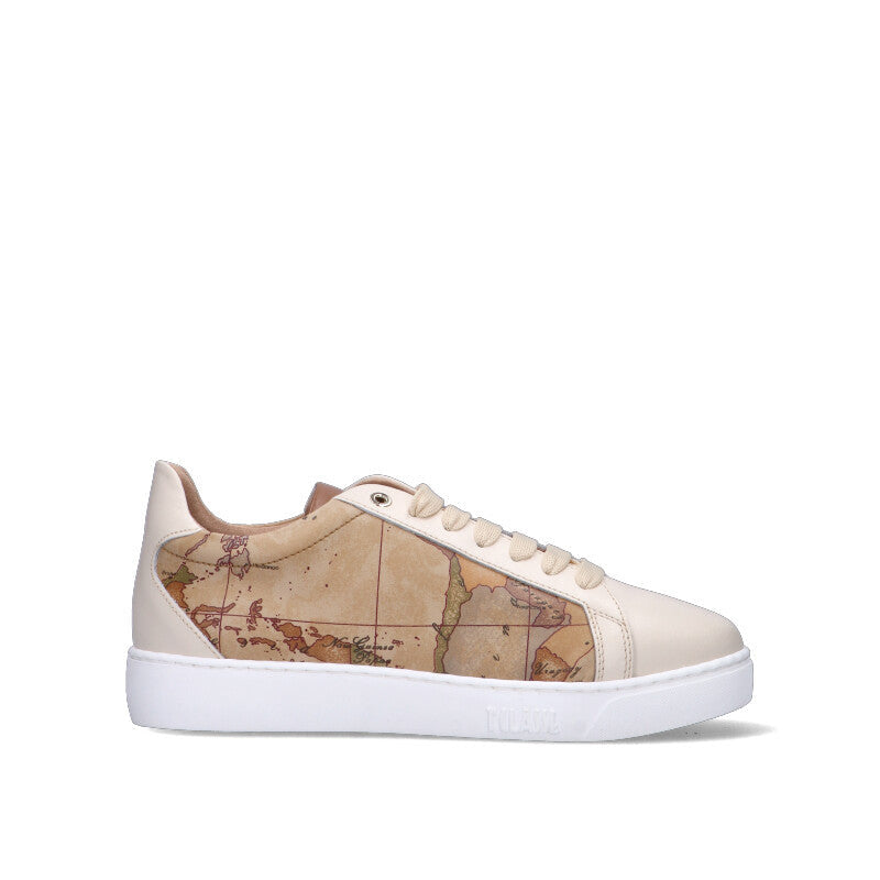 ALVIERO MARTINI Sneaker donna beige in pelle