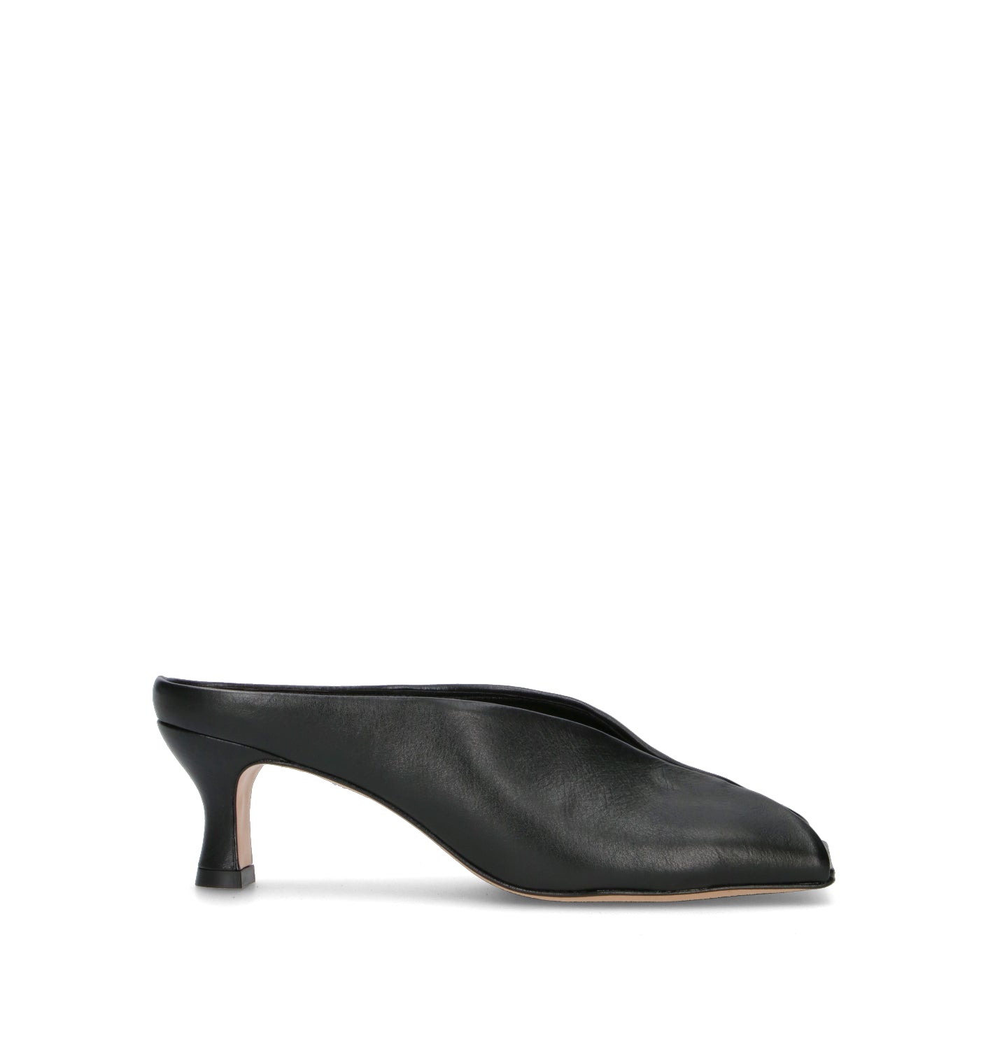 VICENZA Sabot donna nero in pelle