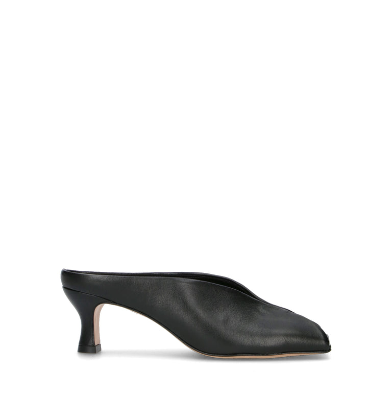 VICENZA Sabot donna nero in pelle