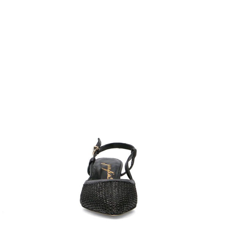 GRAFIA Slingback donna nera in pelle